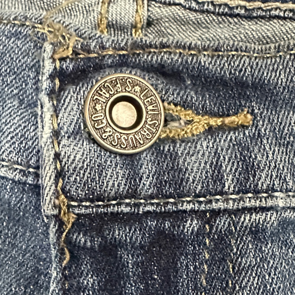 Levi's Blue Straight Leg Jeans - Picture 5 of 8